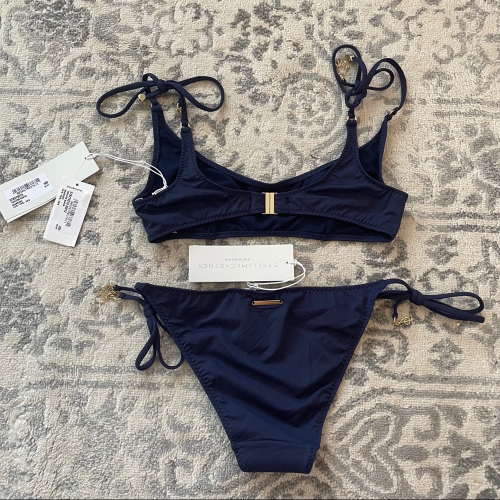 NWT Stella McCartney Navy Charm Essential Swim - Picture 5 of 12